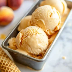 Fresh Peach Ice Cream (seasonal flavor)
